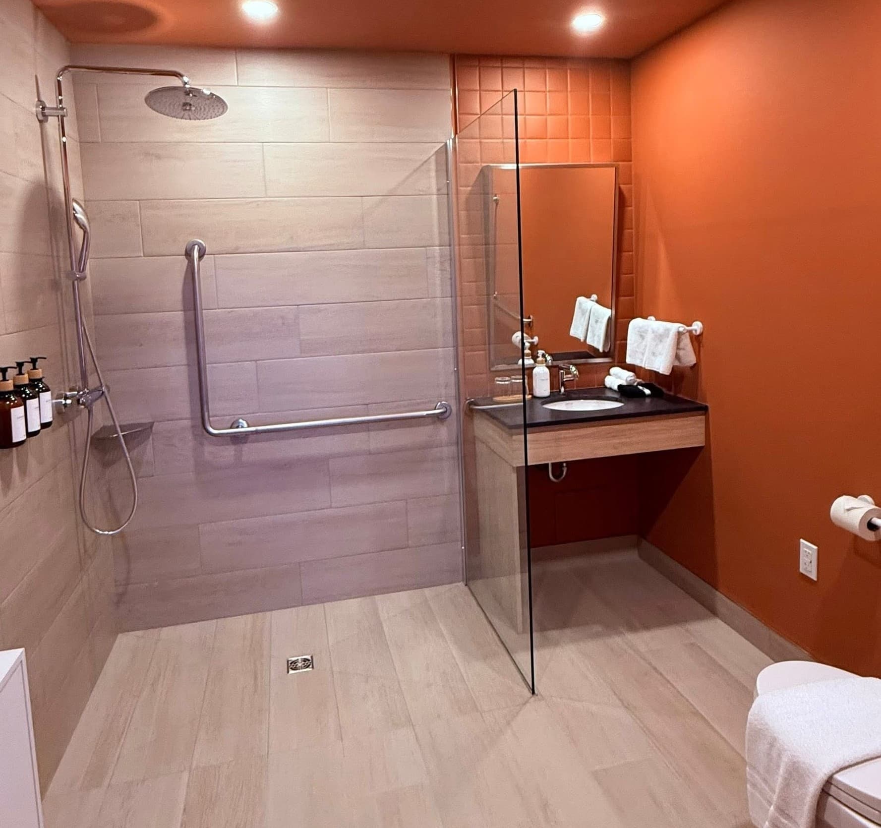 Rénovation · Intérieur Salle de bain terra